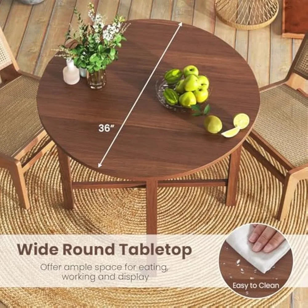 Solid Wood Folding Dining Table