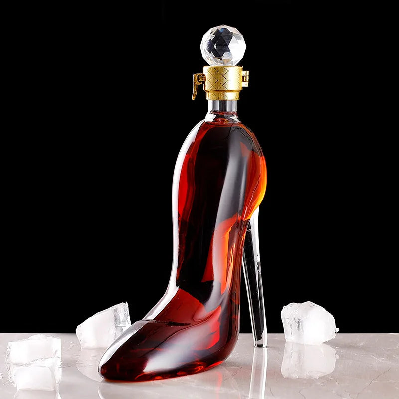 Luxurious Crystal 375/700ML High Heels Shape Decanter