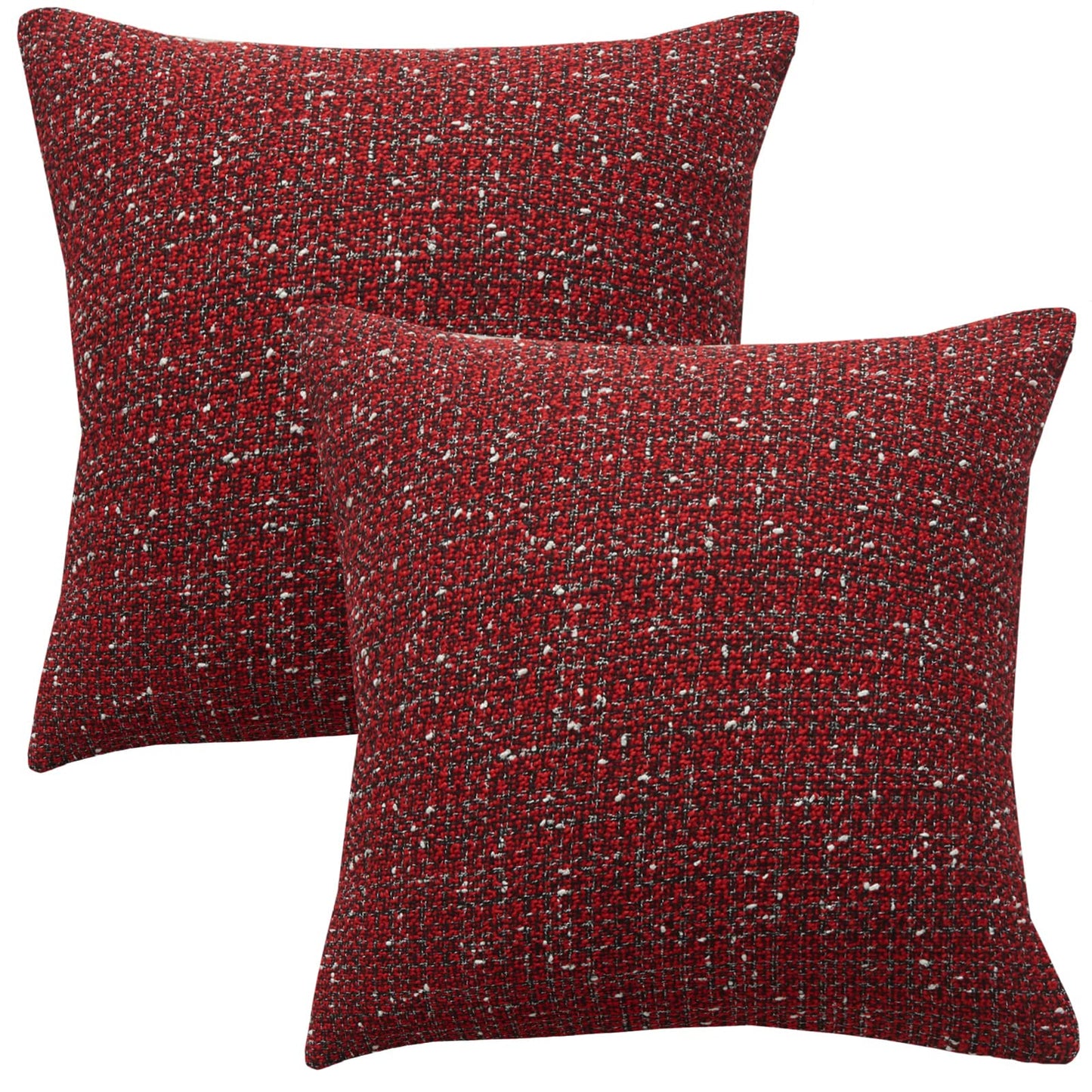 Green Plaid Pillow Covers 20x20 inch Set of 2 Knitting Tartan Pillow Cases Winter Xmas Farmhouse Cushion Covers for Sofa Bed