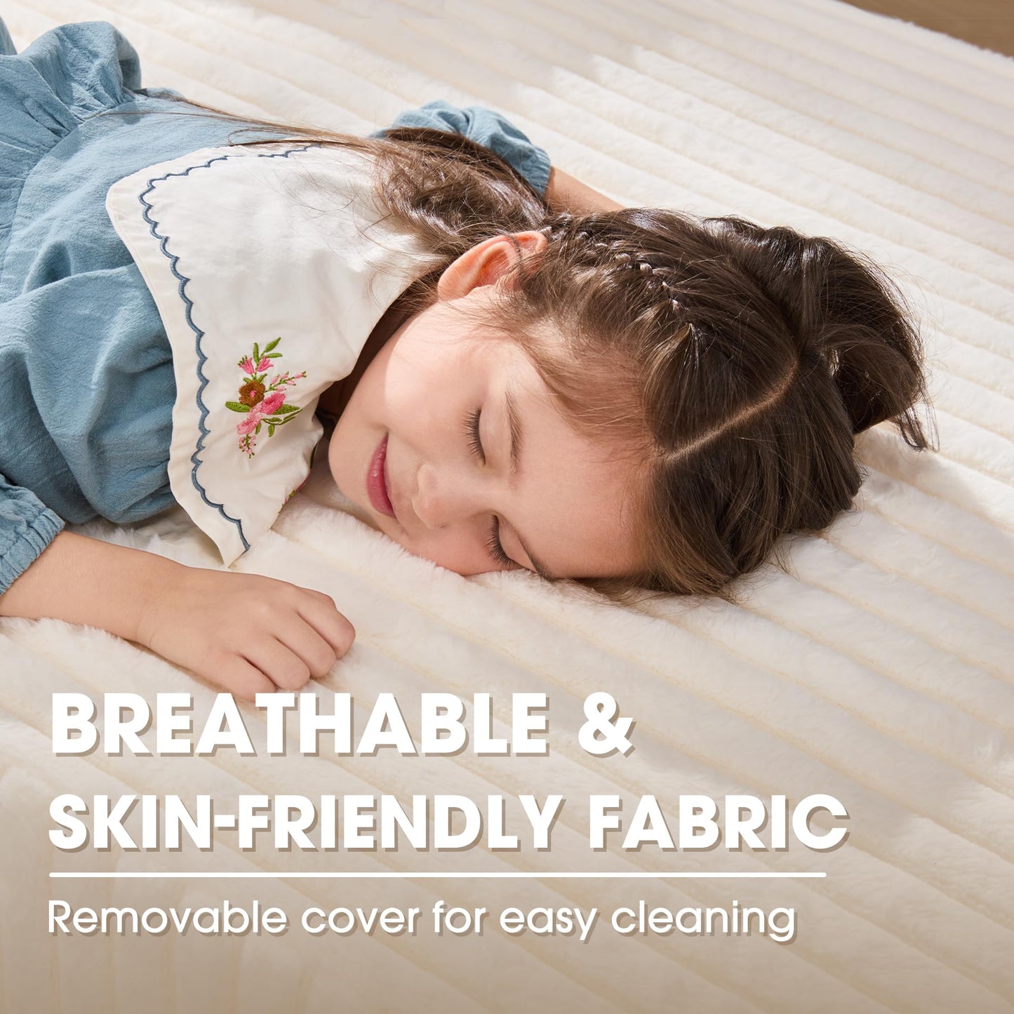 Hobestluk 96” Modular Sectional Sofa Couches L-Shape Couch 3 Seat Modular Sofa Memory Foam Sectional Couches for Living Room, Cloud Couch with Oversized Chaise (Grey, Stripe (Right Facing Chaise))