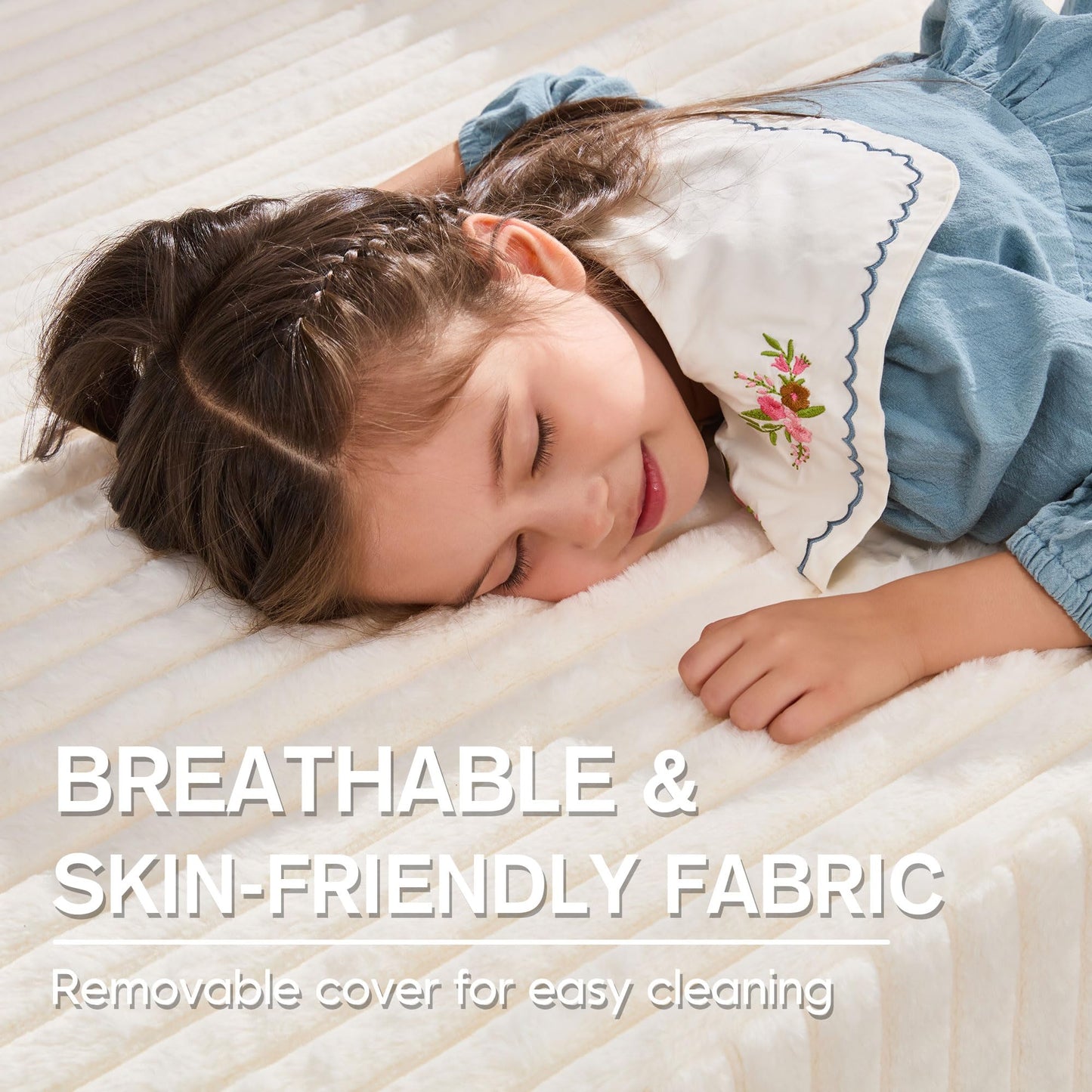 Hobestluk 96” Modular Sectional Sofa Couches L-Shape Couch 3 Seat Modular Sofa Memory Foam Sectional Couches for Living Room, Cloud Couch with Oversized Chaise (Grey, Stripe (Right Facing Chaise))