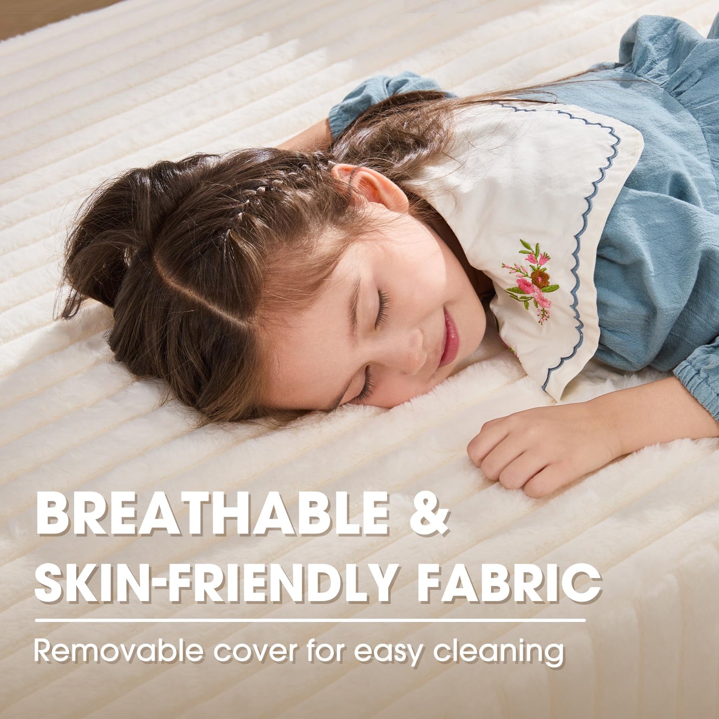 Hobestluk 96” Modular Sectional Sofa Couches L-Shape Couch 3 Seat Modular Sofa Memory Foam Sectional Couches for Living Room, Cloud Couch with Oversized Chaise (Grey, Stripe (Right Facing Chaise))