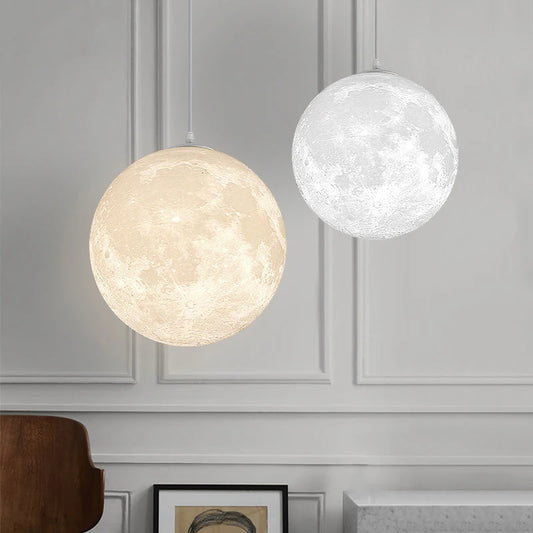 LED Moon Pendant Light
