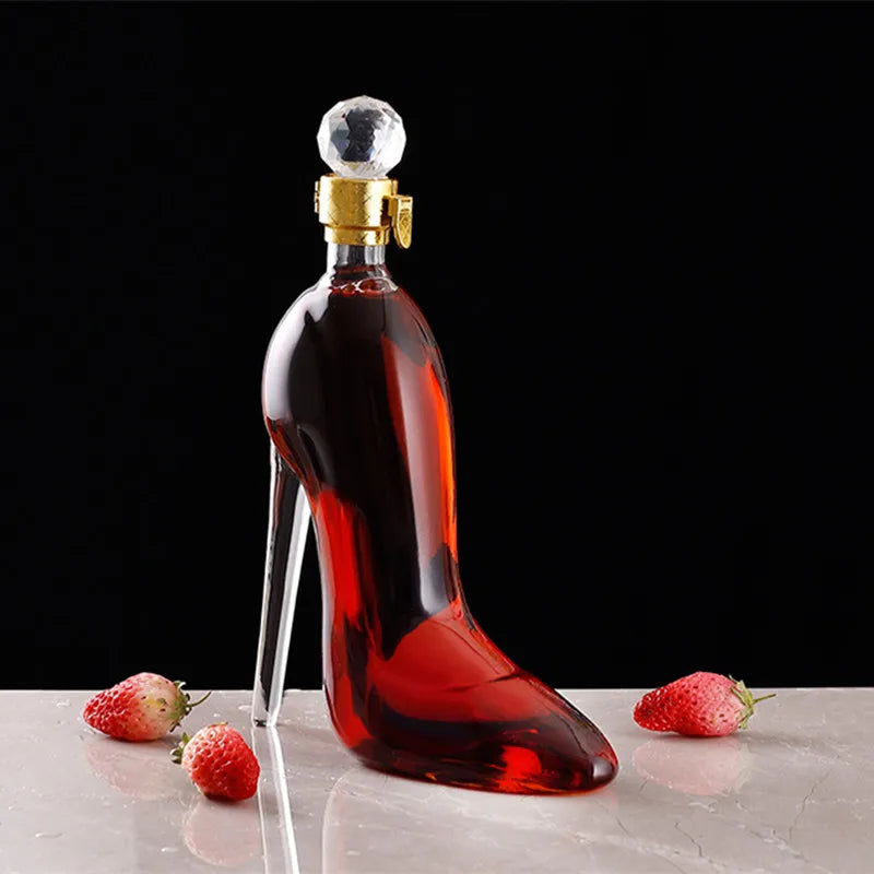Luxurious Crystal 375/700ML High Heels Shape Decanter