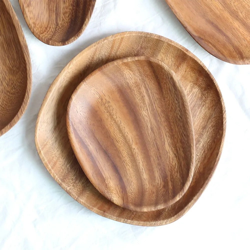 Whole Wood Irregular Tableware Set