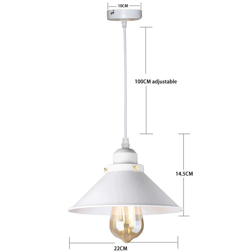 Black Vintage Industrial Pendant Light