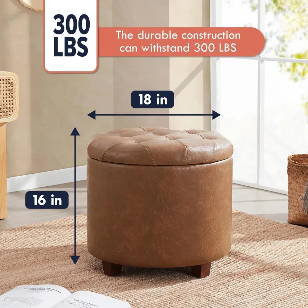 Versatile Round Ottoman