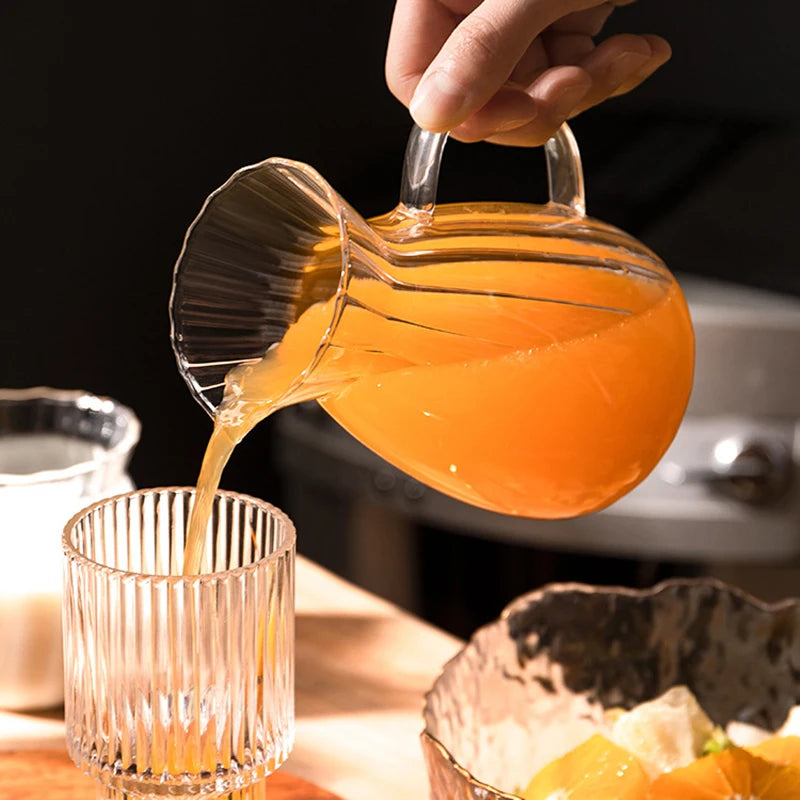 Transparent Borosilicate Glass Pitcher