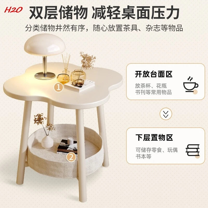 Four Leaf Clover Double-Layer Coffee Table