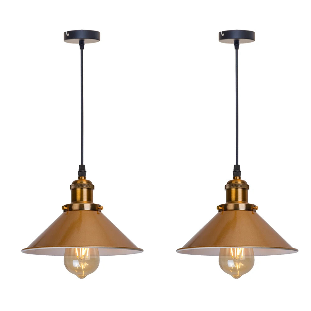 Black Vintage Industrial Pendant Light