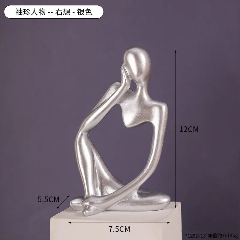 Modern Art Thinker Statue Resin Sculpture