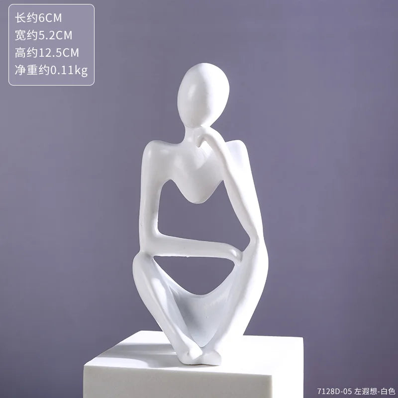 Modern Art Thinker Statue Resin Sculpture