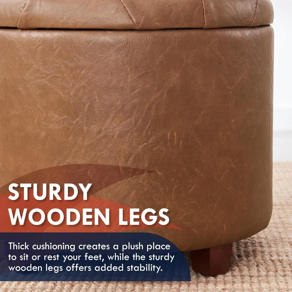 Versatile Round Ottoman