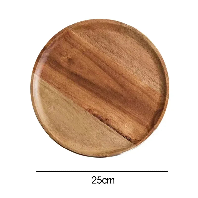 Vintage Style Wooden Serving Plate
