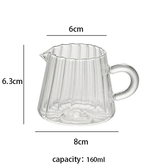 Transparent Borosilicate Glass Pitcher