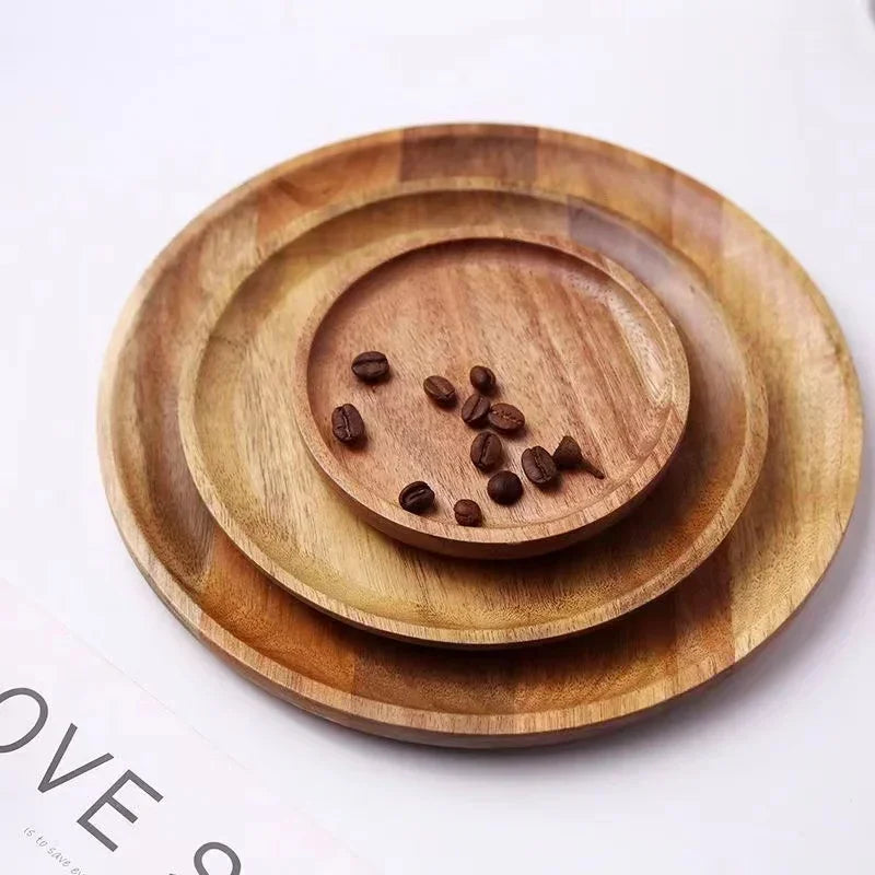 Vintage Style Wooden Serving Plate