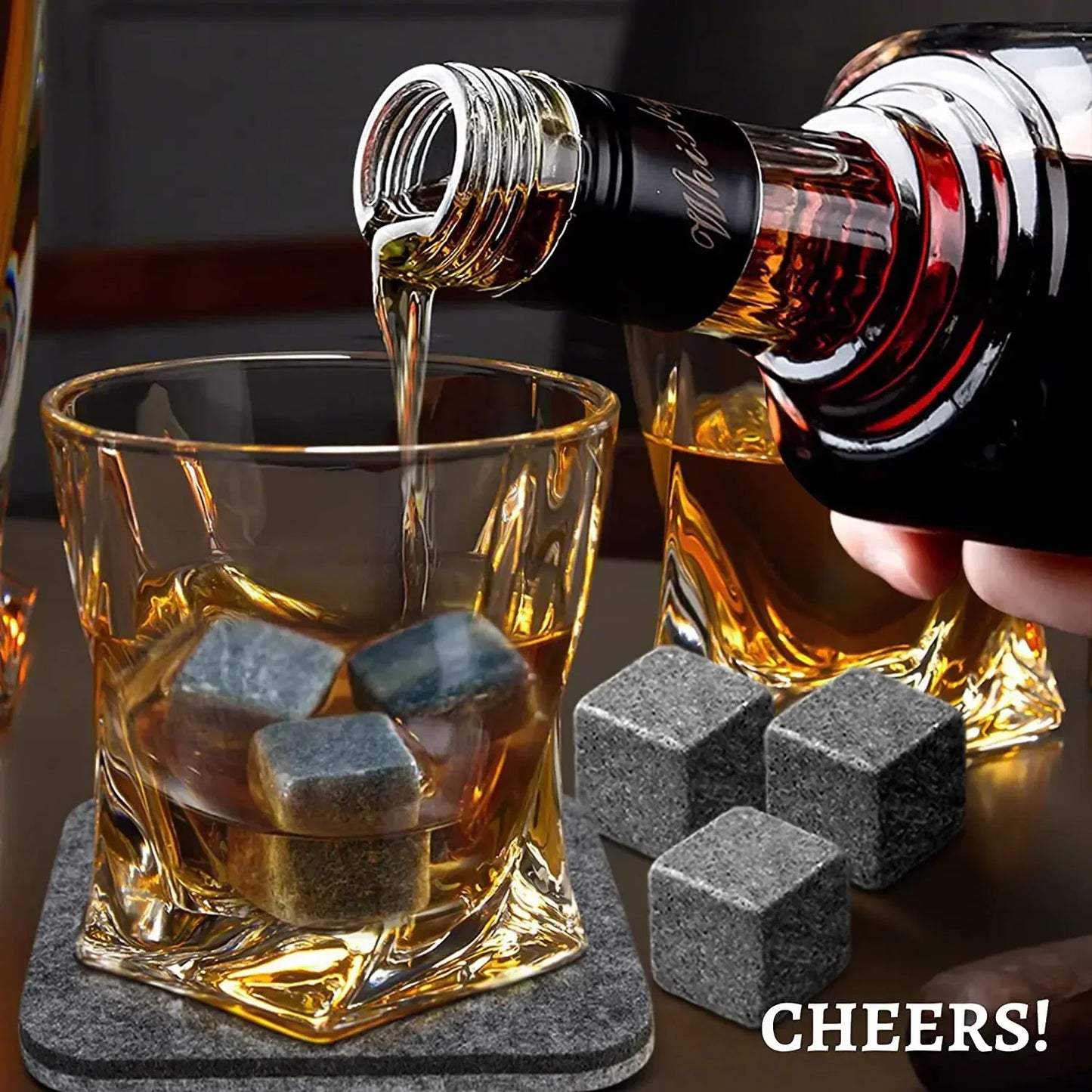 6pcs/lot Whiskey Stone Cooler