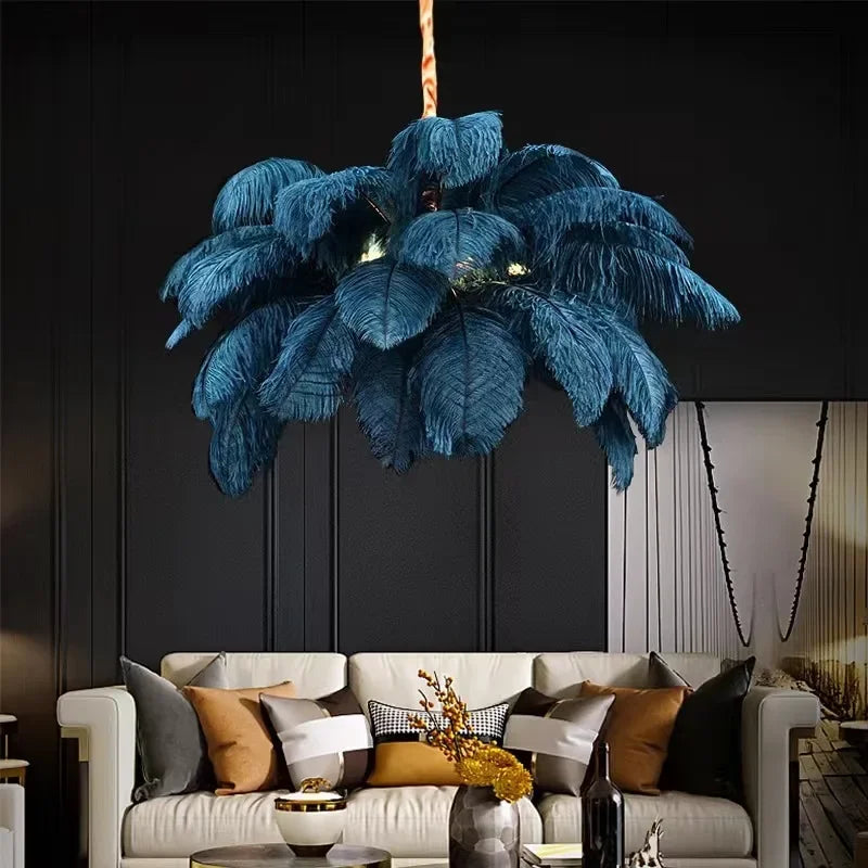 Feather Chandelier