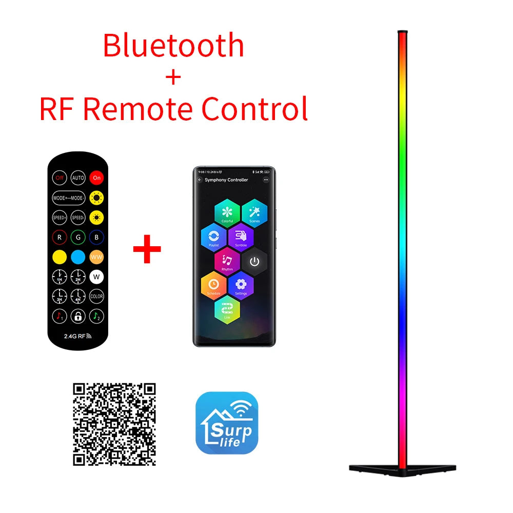 LED Floor Lamp with Remote Control