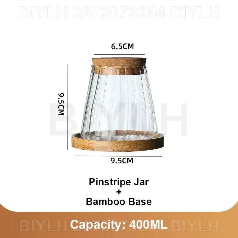 Hydroponic Glass Vase with Base Tray
