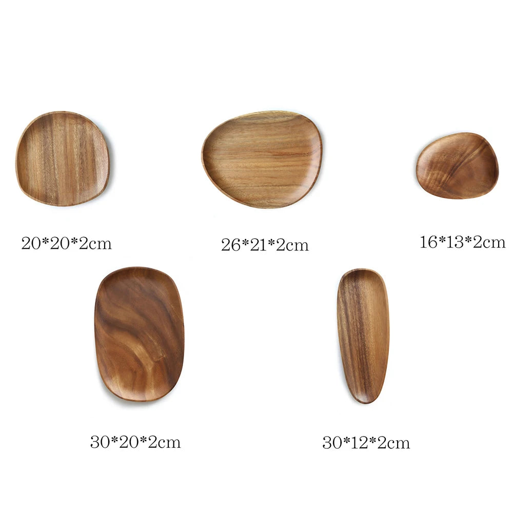 Whole Wood Irregular Tableware Set