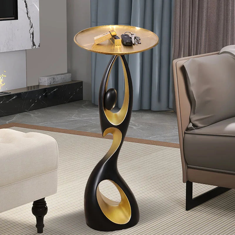 Elegant Abstract Corner Table for Luxe Decor