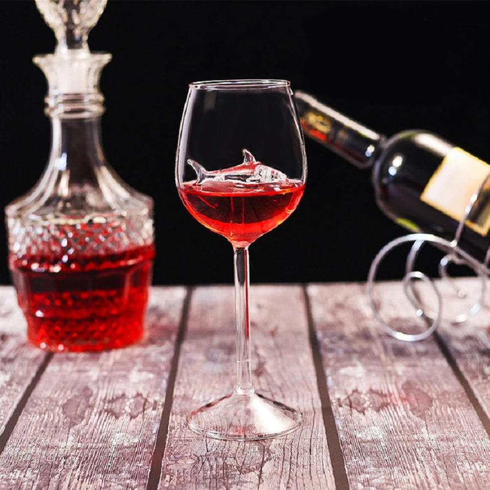 Crystal Glass Wine Red Bottle + Cups
