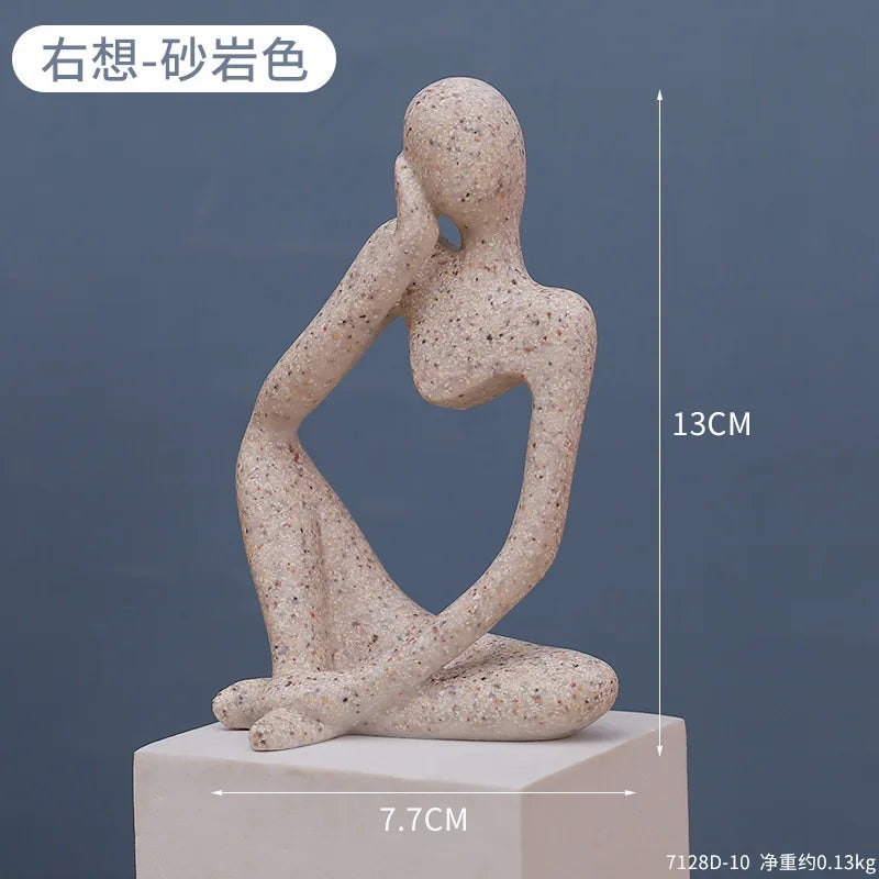 Modern Art Thinker Statue Resin Sculpture