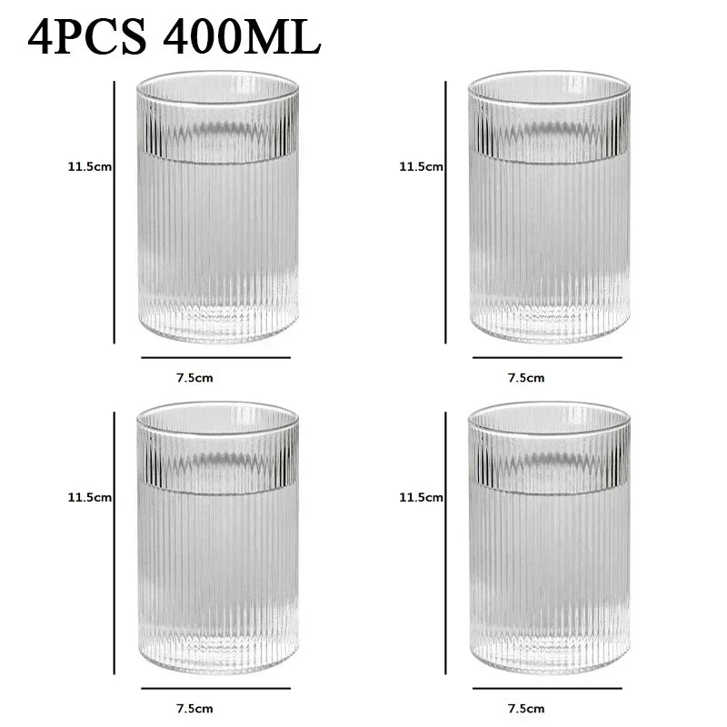 Striped Heat-Resistant Glass