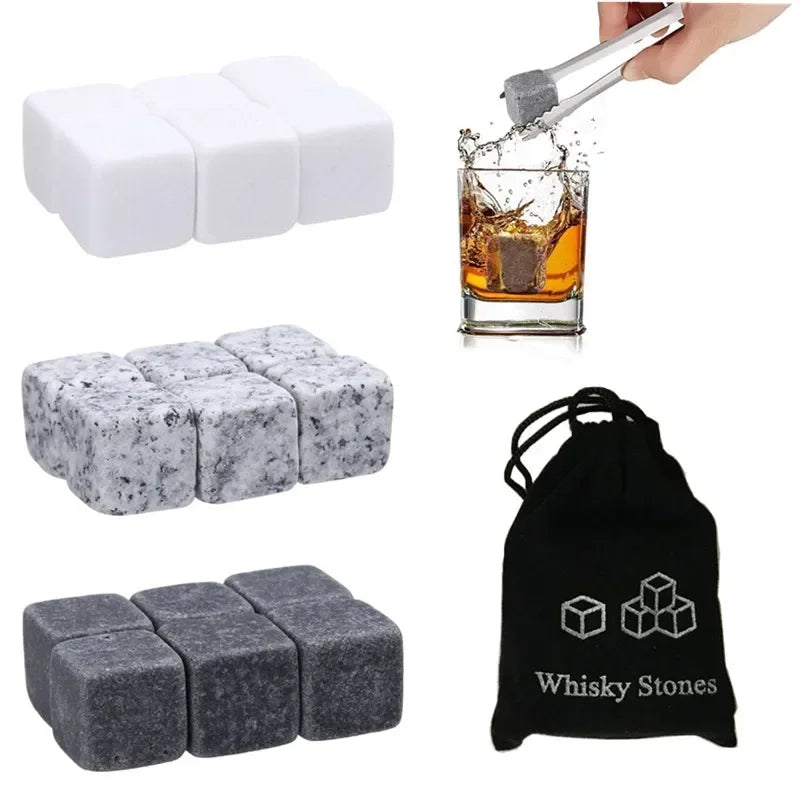 6pcs/lot Whiskey Stone Cooler