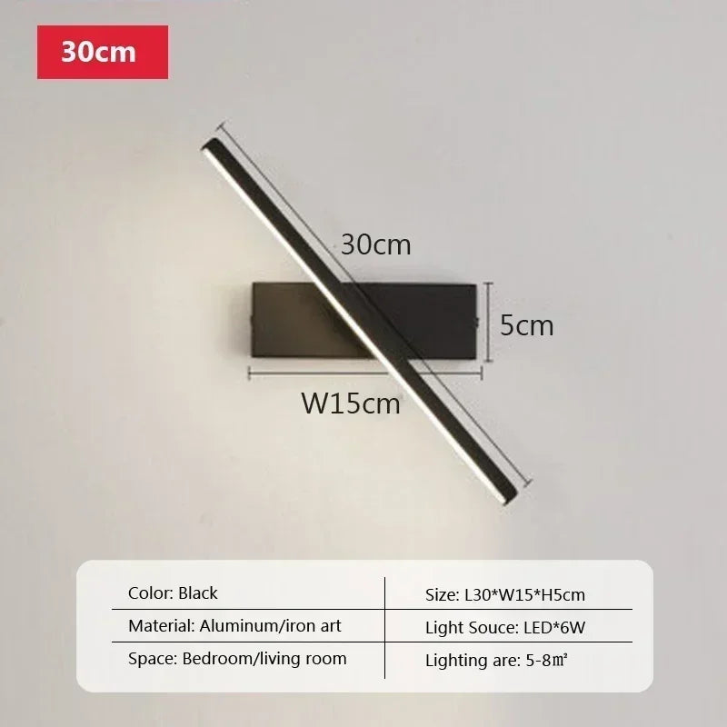 Modern Rotatable LED Wall Mirror Light