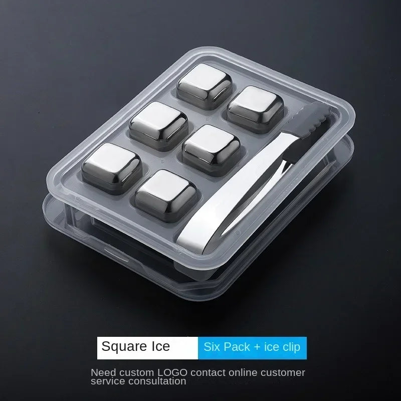 Stainless Steel Whisky Ice Cubes Stone