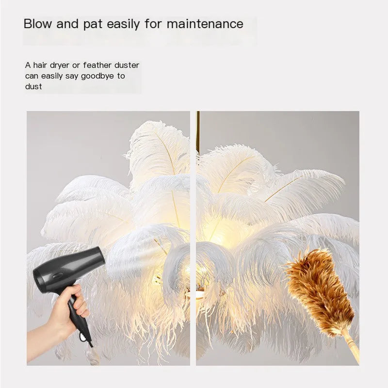 Feather Chandelier