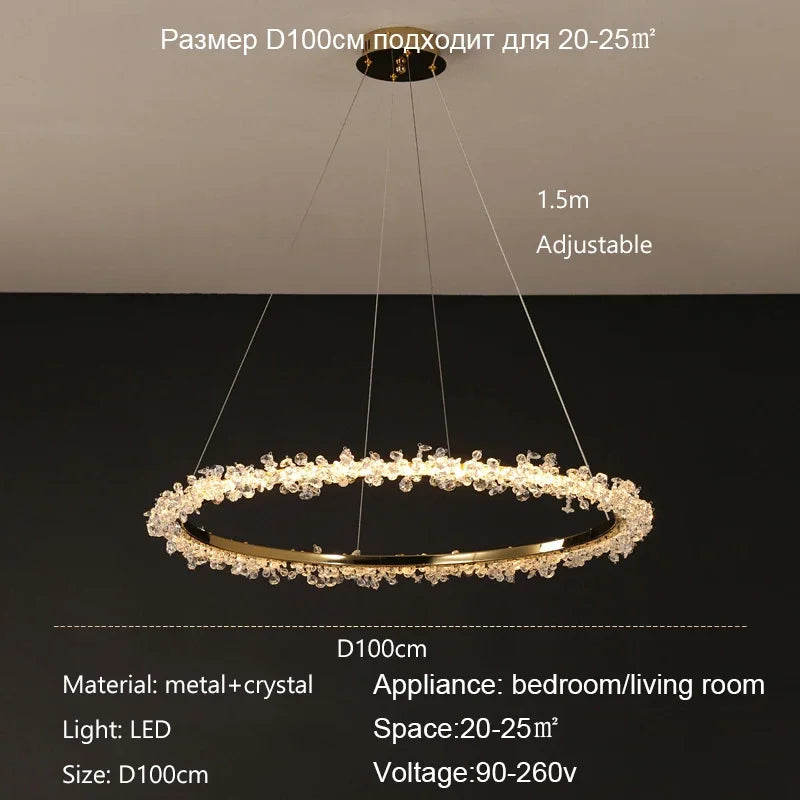 Crystal LED Dimmable Chandelier
