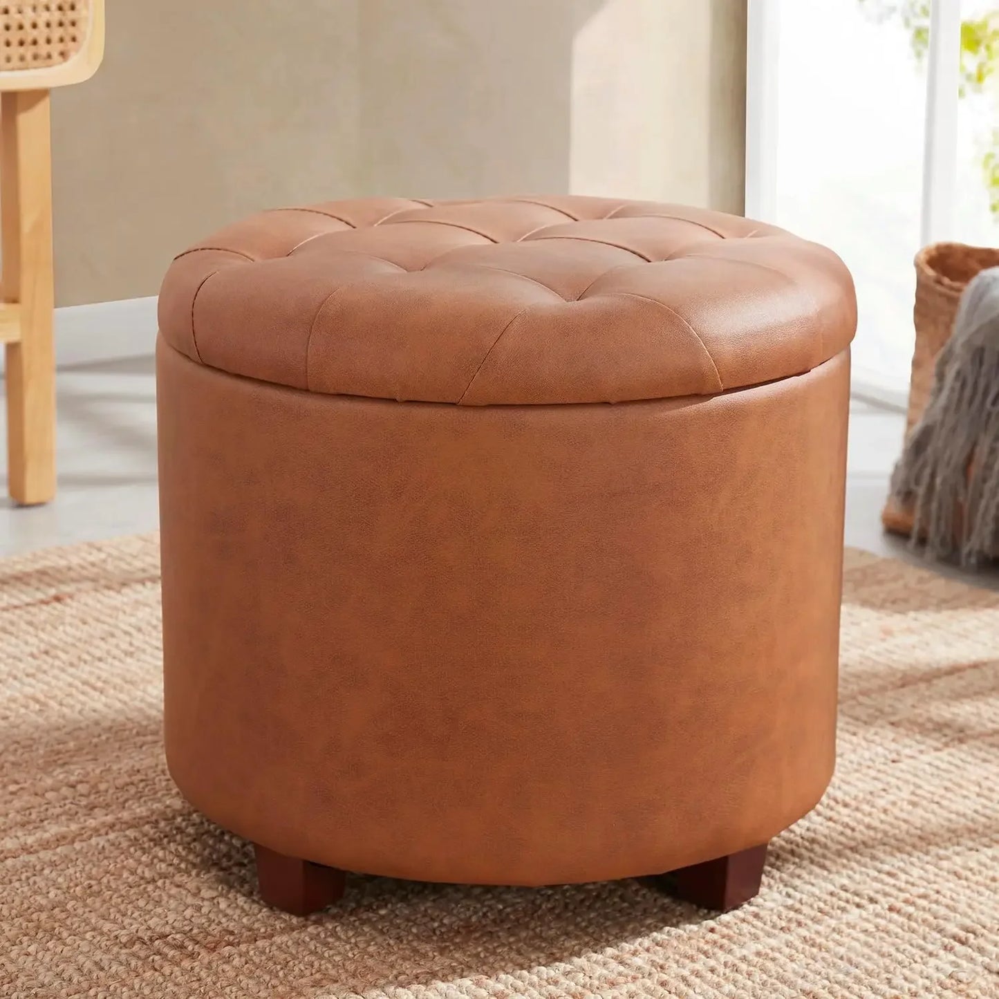 Versatile Round Ottoman