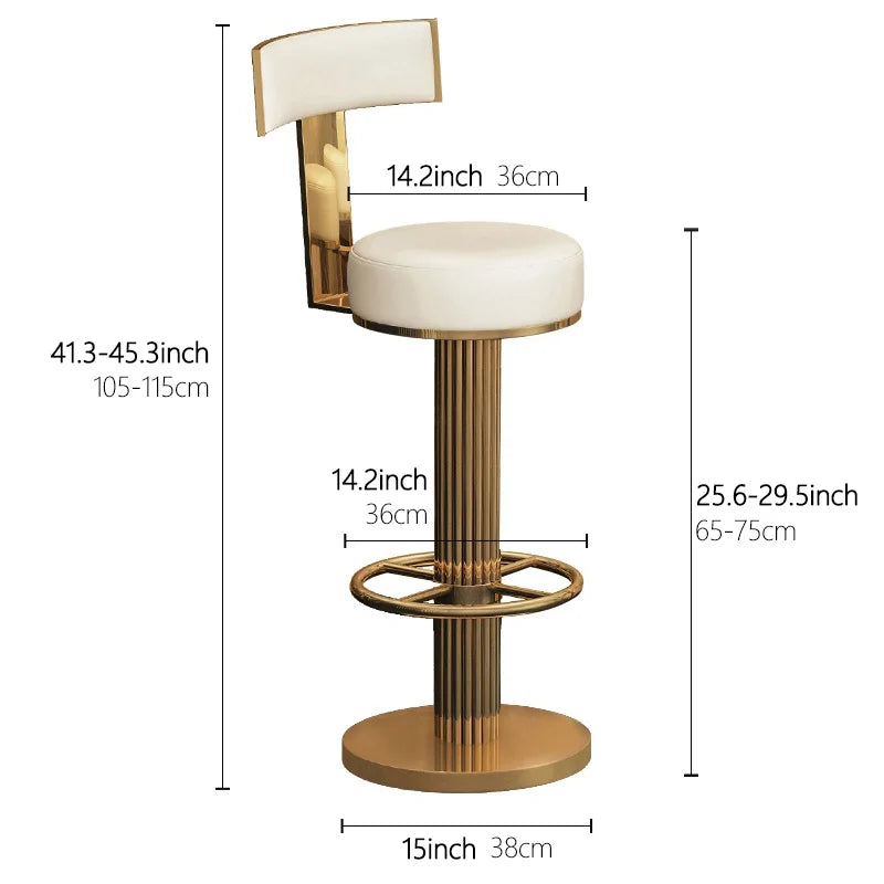 Adjustable Swivel Barstool