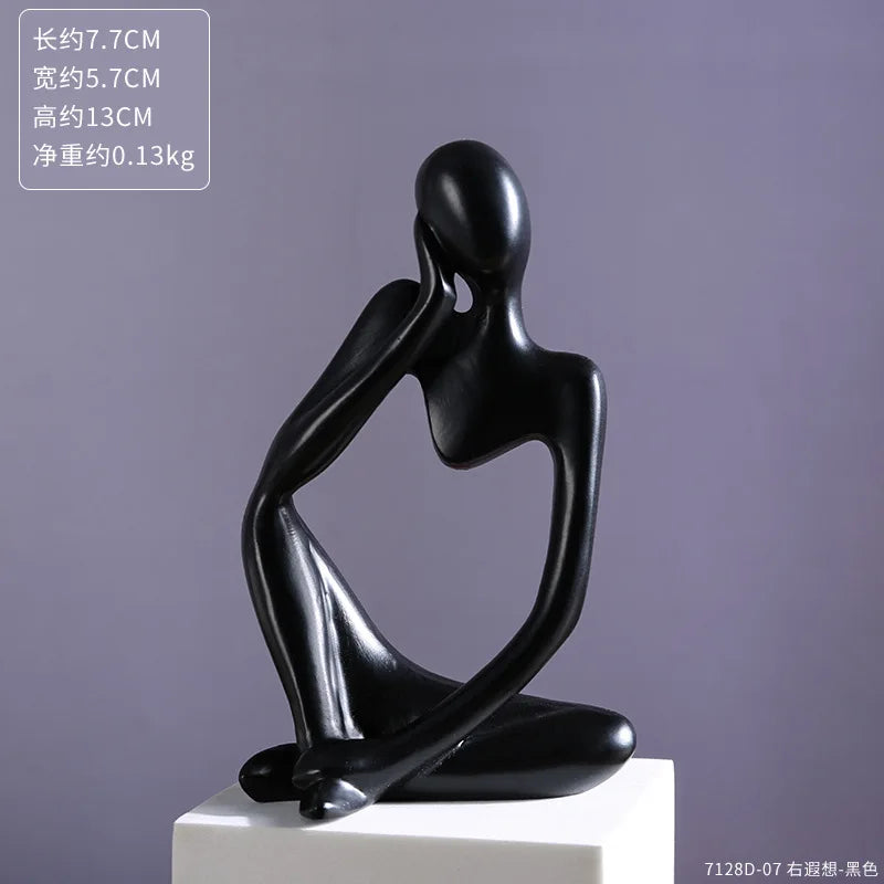 Modern Art Thinker Statue Resin Sculpture