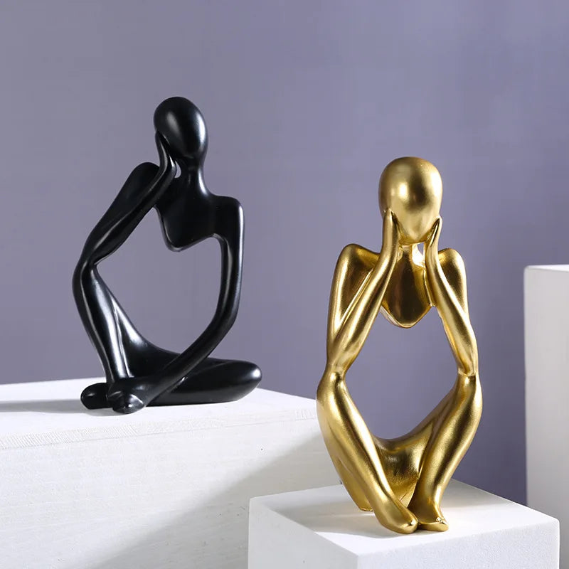 Modern Art Thinker Statue Resin Sculpture