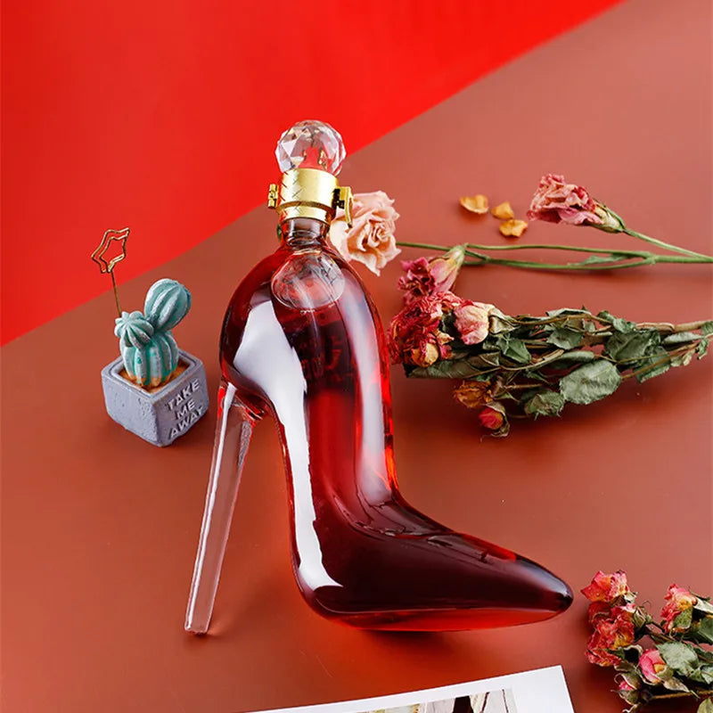 Luxurious Crystal 375/700ML High Heels Shape Decanter