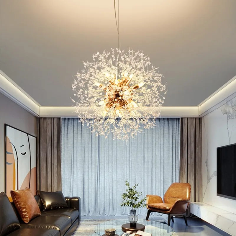 Crystal Dandelion Chandelier