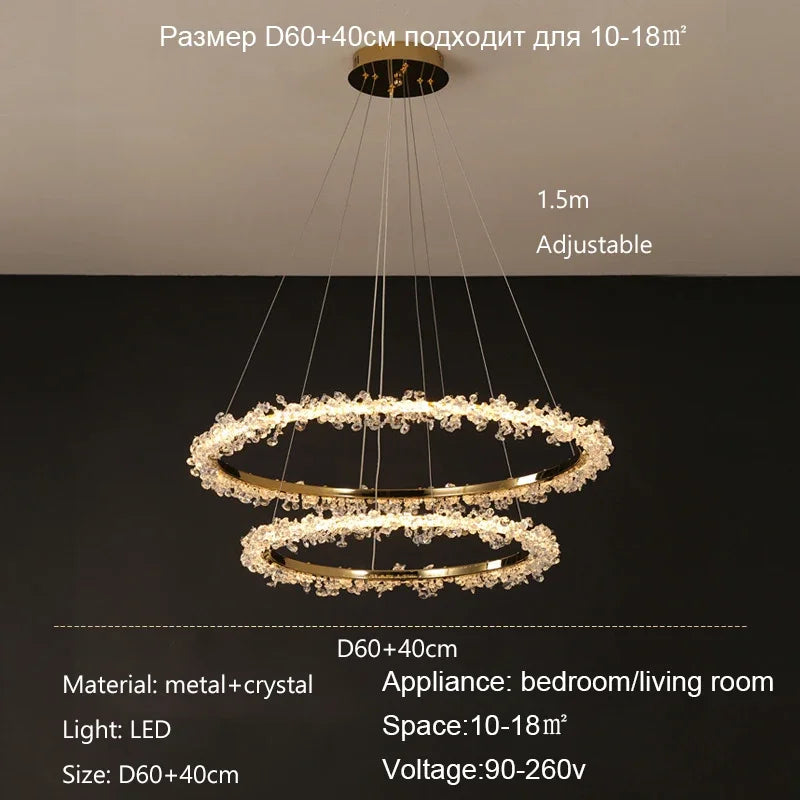 Crystal LED Dimmable Chandelier