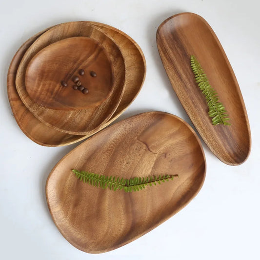 Whole Wood Irregular Tableware Set