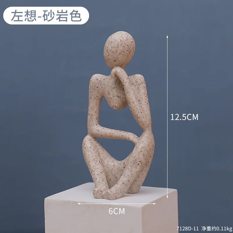 Modern Art Thinker Statue Resin Sculpture