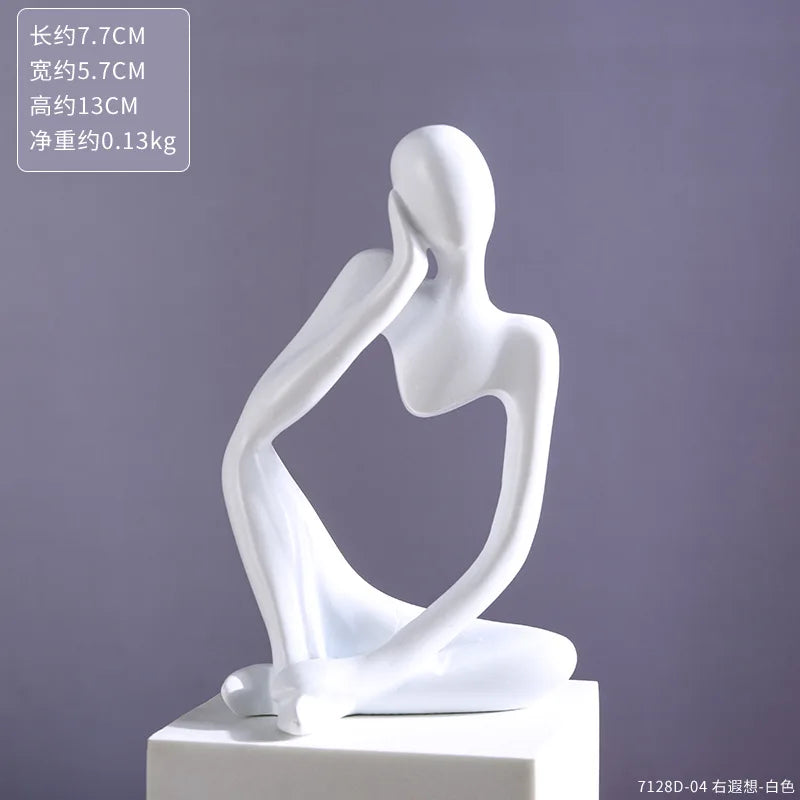 Modern Art Thinker Statue Resin Sculpture