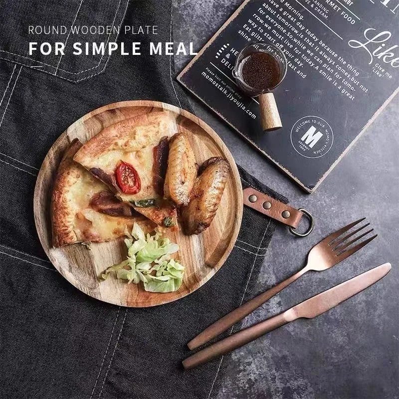 Vintage Style Wooden Serving Plate