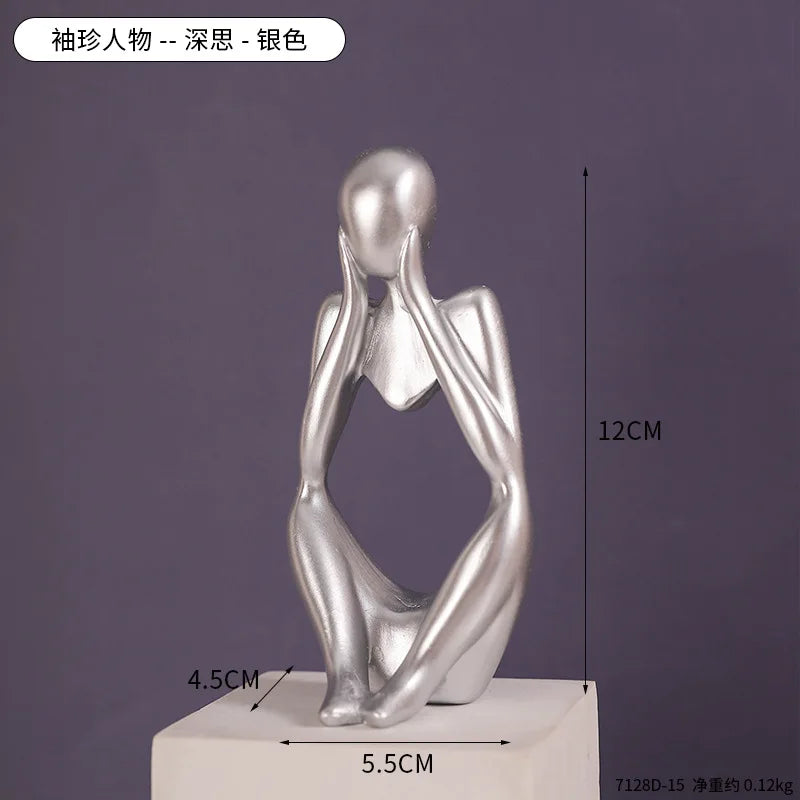 Modern Art Thinker Statue Resin Sculpture