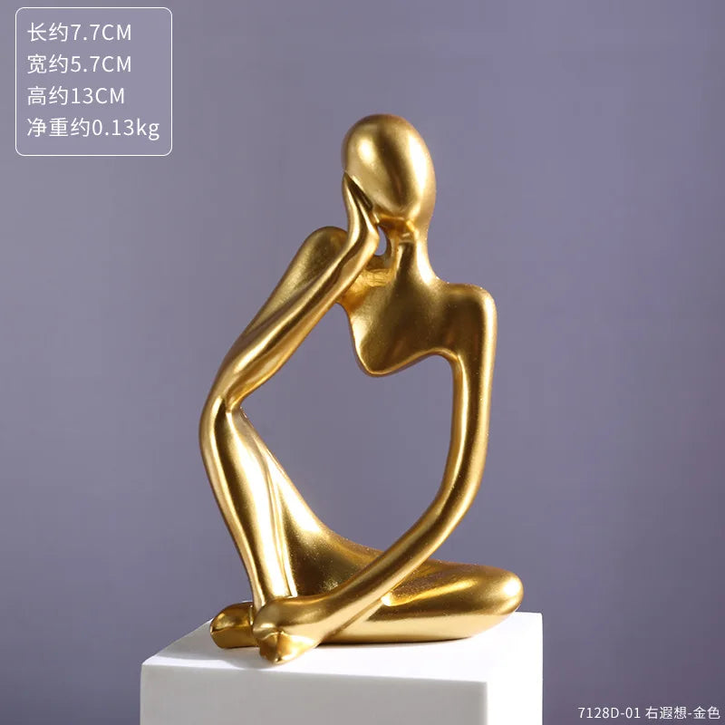 Modern Art Thinker Statue Resin Sculpture