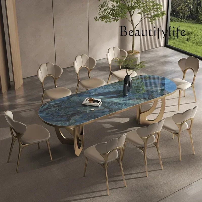 Luxury Marble Dining Table Set