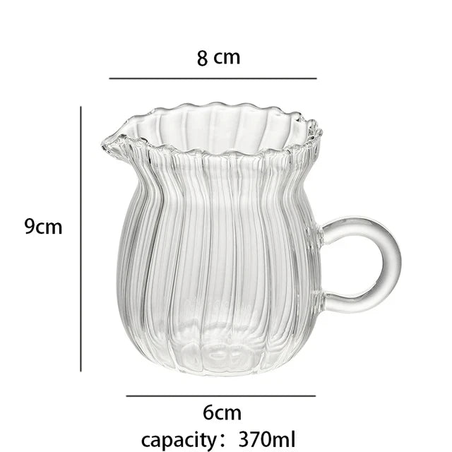 Transparent Borosilicate Glass Pitcher