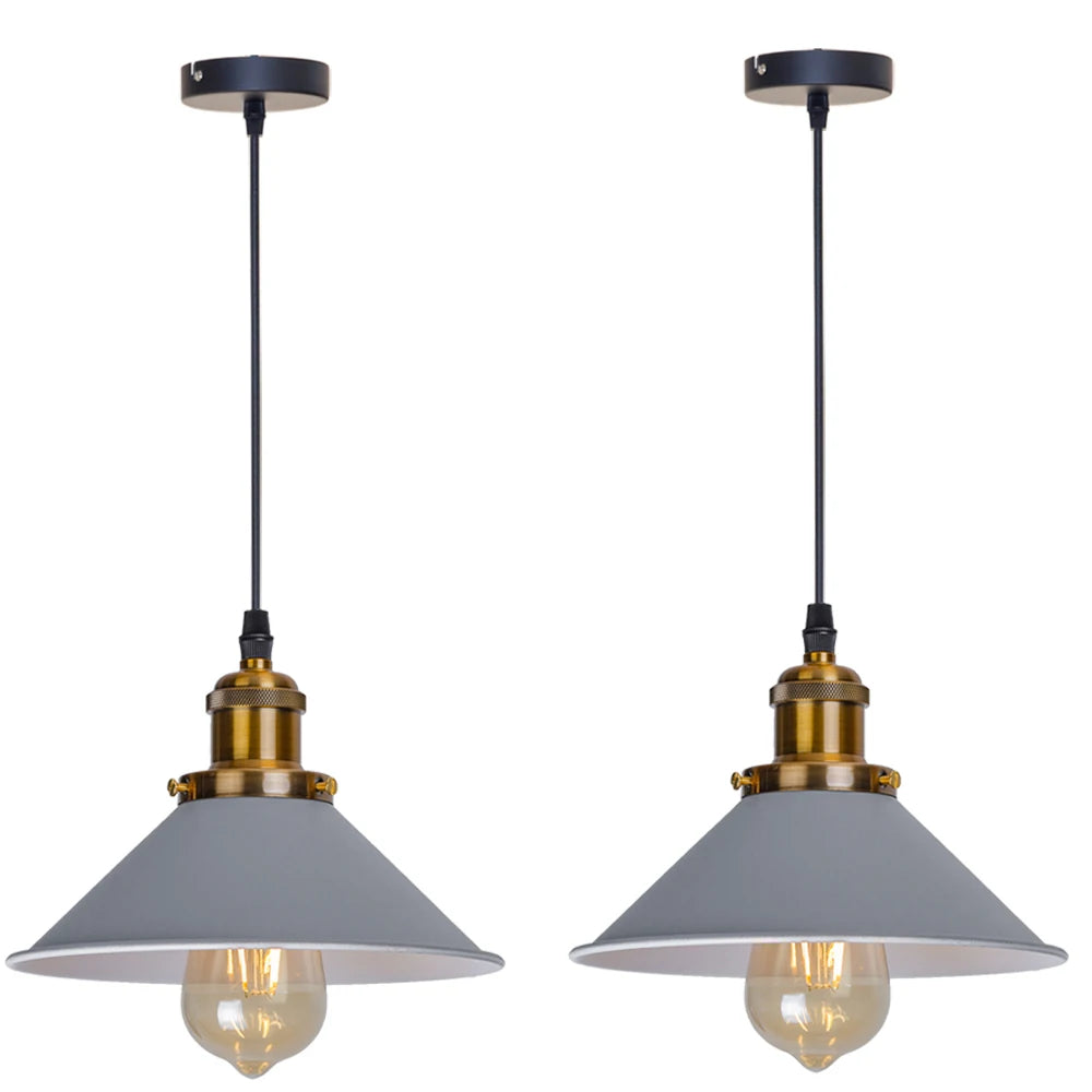 Black Vintage Industrial Pendant Light